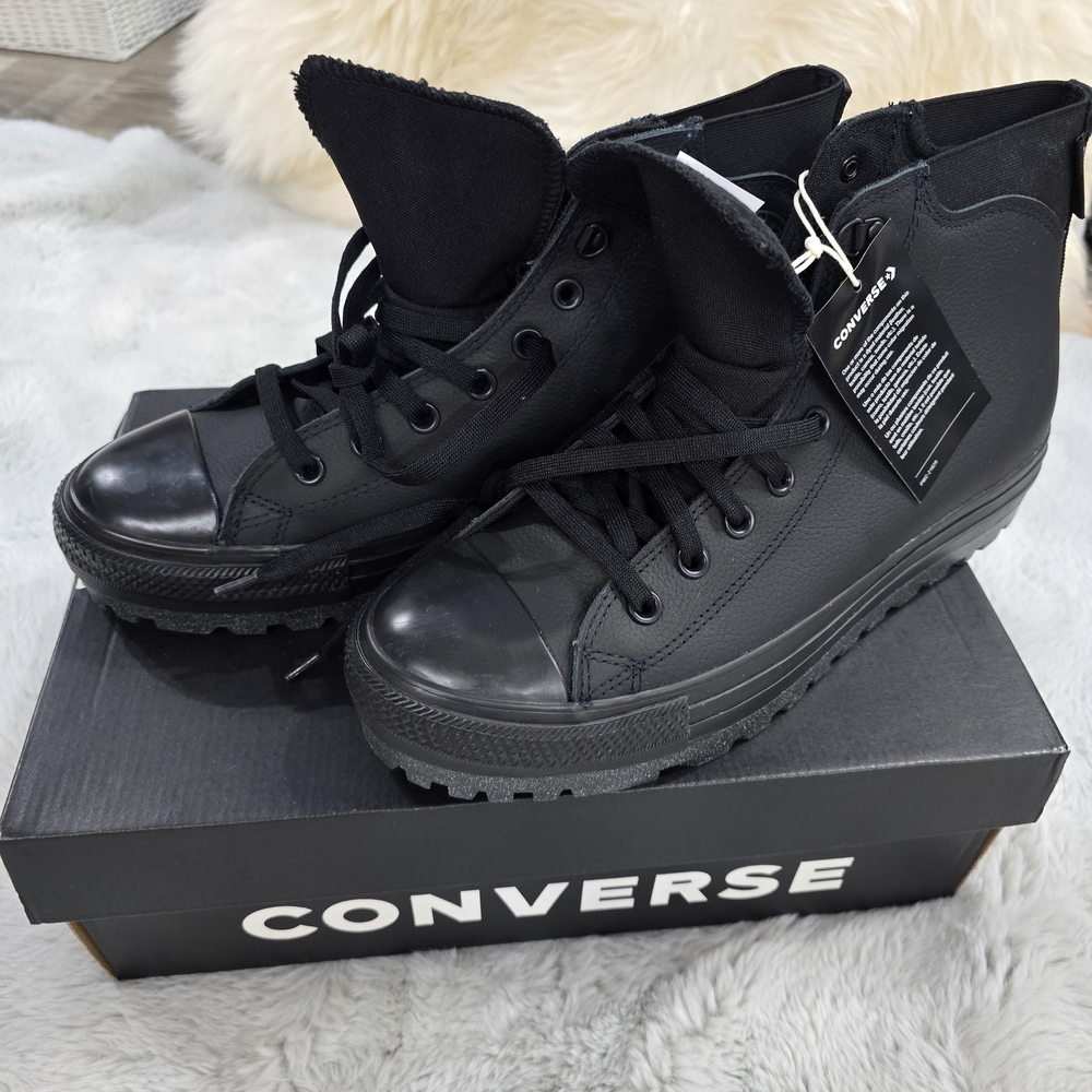 Converse All Black High-Top Sneakers